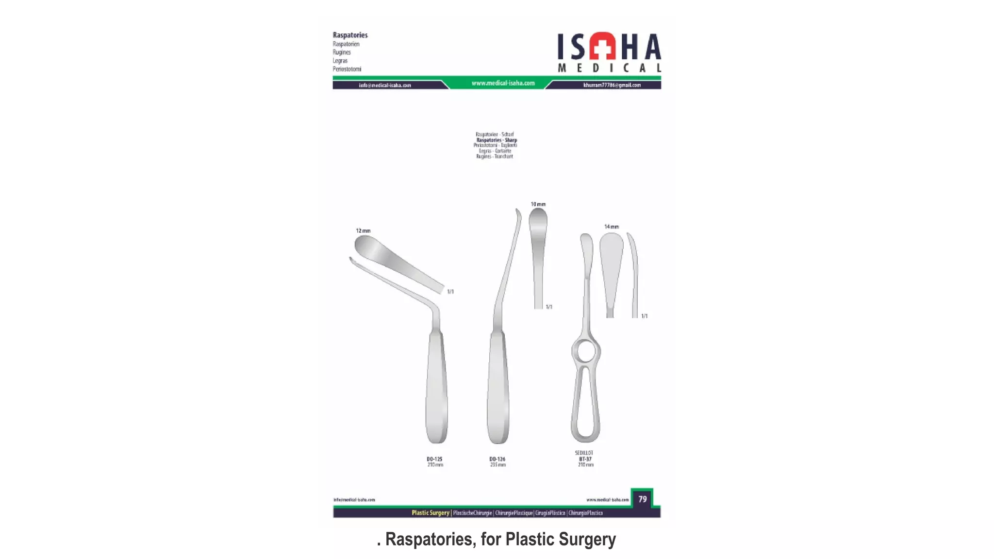 Plastic Surgery Instruments, types of plastic surgery instruments, list ...