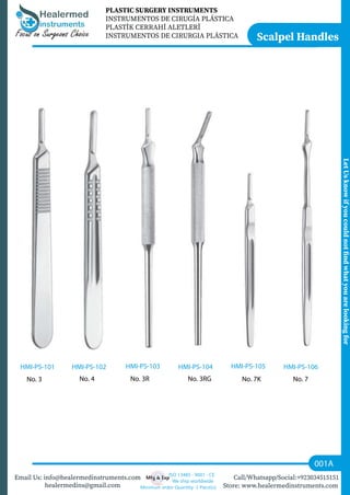 4 Killian Nasal Speculum 6 Blades 2, 2.5, 3 & 3.5, Surgical Mart