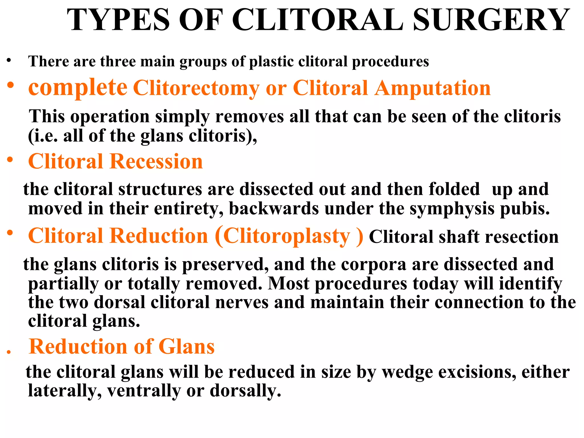 Plastic surgery of vulva and vagina | PPT