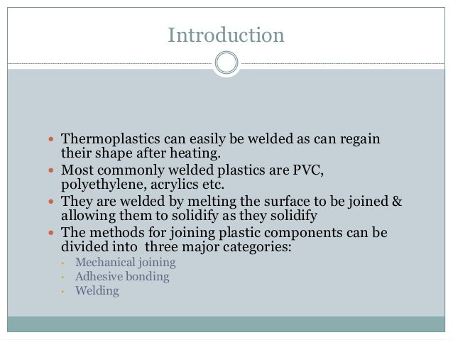 Introduction to Nitrogen Plastic Welding introduction to plastic welding