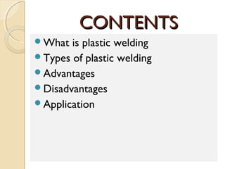 Plastic welding ppt discount
