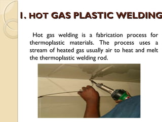 Plastic welding ppt discount
