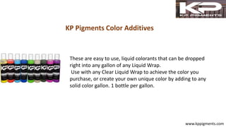 Application des pigments Plasti Dip 