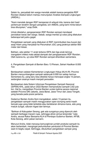 Photo inspiration: Picture Idea: Plastik Dan Sampah Pantauan Bulan September 2025 Pdf