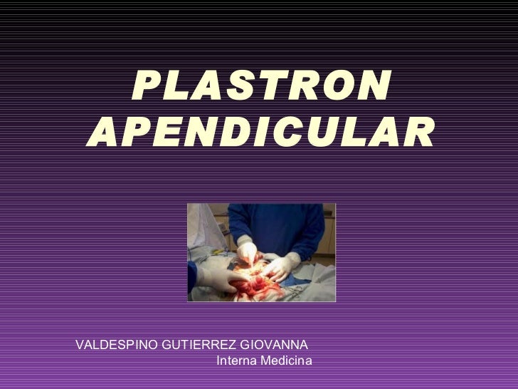 Plastron apendicular