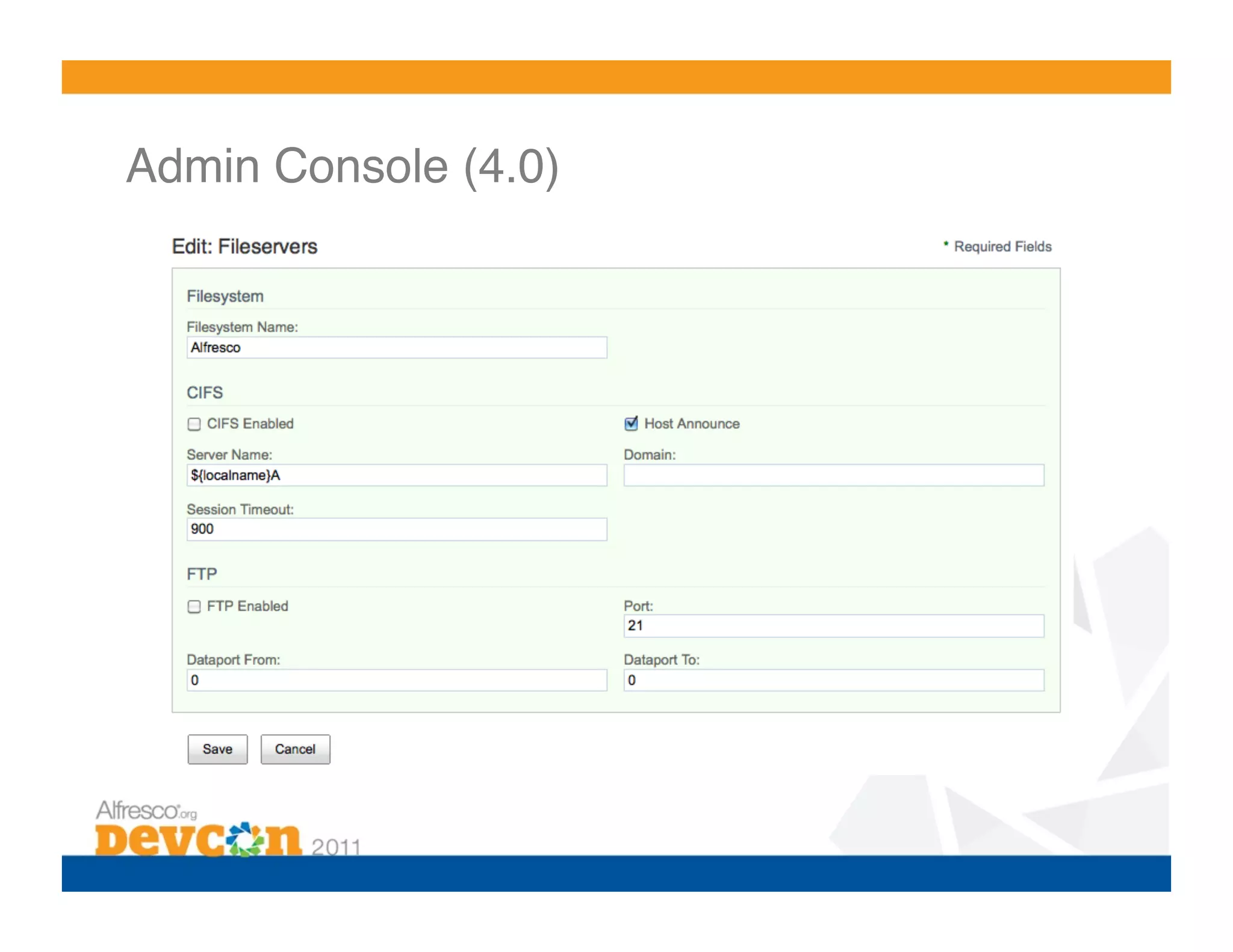 Admin Console (4.0)! 