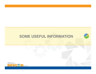 SOME USEFUL INFORMATION!
 