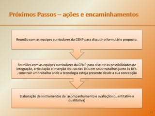 PróximosPassos – ações e encaminhamentos11
