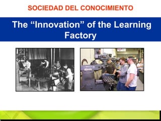 The “Innovation” of the Learning Factory SOCIEDAD DEL CONOCIMIENTO 