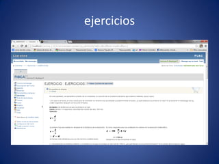 ejercicios
 