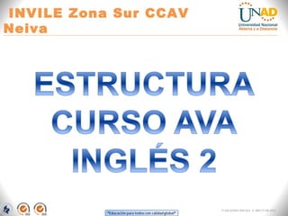INVILE Zona Sur CCAV
Neiva
FI-GQ-GCMU-004-015 V. 000-27-08-2011
 