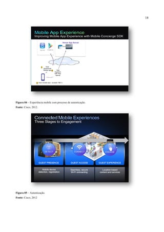 18
Figura 04 – Experiência mobile com processo de autenticação.
Fonte: Cisco, 2012.
Figura 05 – Autenticação.
Fonte: Cisco, 2012
 