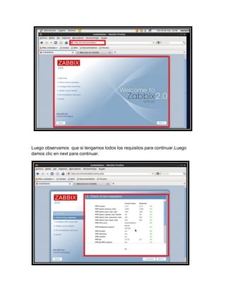 Luego observamos que si tengamos todos los requisitos para continuar.Luego
damos clic en next para continuar.
 