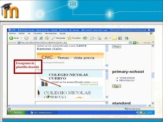 Escogemos la plantilla deseada 