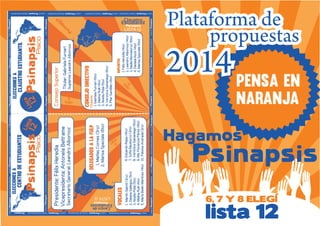 Plataforma psinapsis   elecciones 2013