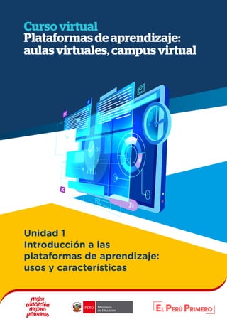 PLATAFORMAS DE APRENDIZAJE:AULAS VIRTUALES, CAMPUS VIRTUAL 1
Unidad 1
Introducción a las
plataformas de aprendizaje:
usos y características
Curso virtual
Plataformas de aprendizaje:
aulas virtuales, campus virtual
 