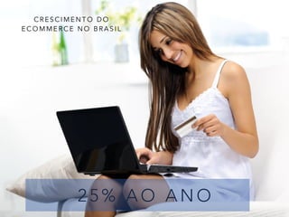 C R E S C I M E N T O D O
E C O M M E R C E N O B R A S I L
2 5 % A O A N O
 