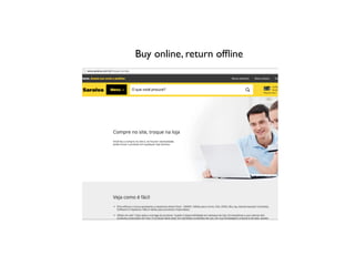 Buy online, return ofﬂine
 