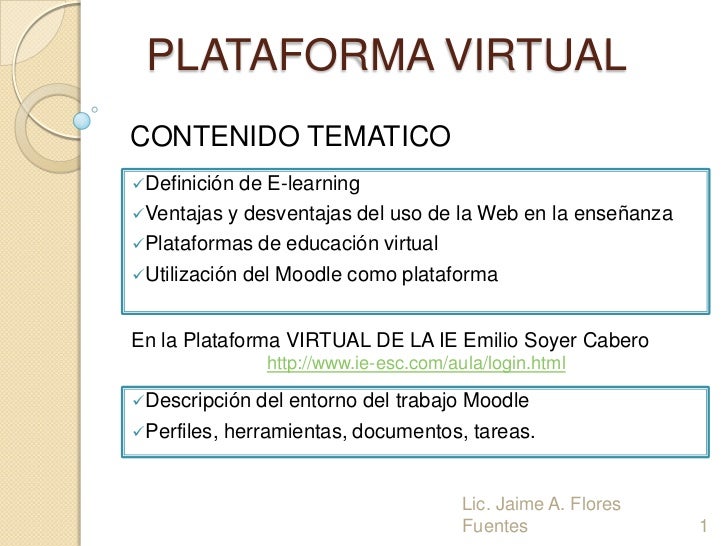 Plataforma virtual
