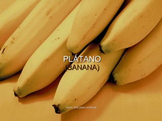 PLÁTANO (BANANA) hacer click para continuar 