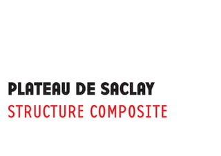 PLATEAU DE SACLAY
STRUCTURE COMPOSITE
 