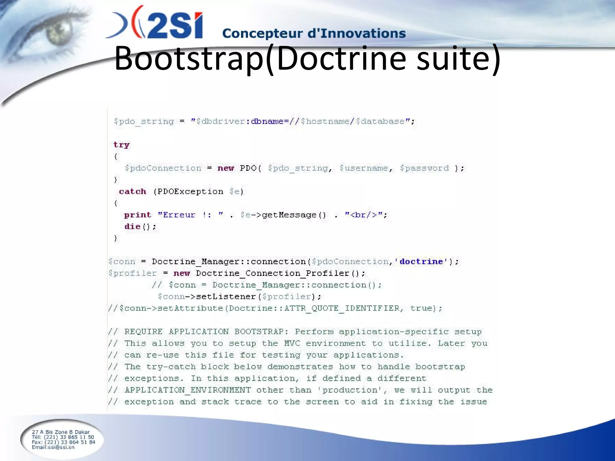 Bootstrap(Doctrine suite) 