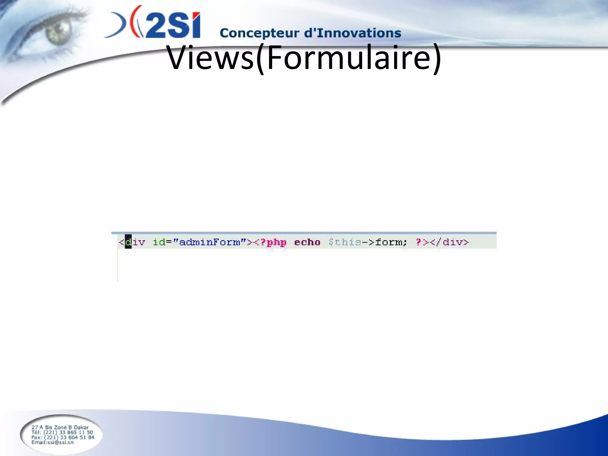 Views(Formulaire) 