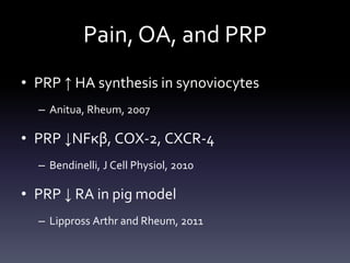 WBC’s: Harmful to Healing
          •        The inflammatory response can cause muscle damage
                     –      Neutrophils can delay regenerative healing capacity1
                     –      Neutrophils cause cytotoxic destruction of muscle2


          •        WBCs can suppress bone formation and bone healing
                     –      Neutropenic mice—higher bending moment at fracture callus site3
                     –      Immunosuppressed rats; implanted DBM had enhanced bone formation4


          •        Concentrated WBCs may be detrimental toward wound healing
                     –      Neutropenic mice had accelerated wound closure and healing5
                     –      PU.1 null mice (lack neutrophils and macrophages) repair wounds in a scar-free manner, similar to
                            embryonic healing6
                     –      Oral mucosa wounds heal fast without scarring—have reduced influx of neutrophils and macrophages7

1.   Toumi H et al. The inflammatory response: friend or enemy for muscle injury? Br J Sports Med 2003; 37(4): 284-6.
2.   Schneider BS et al. Neutrophil infiltration in exercise-injured skeletal muscle: how do we resolve the controversy? Sports Med 2007; 37(10): 837-56.
3.   Grogaard B et al. The polymorphonuclear leukocyte: has it a role in fracture healing? Arch Orthop Trauma Surg 1990; 109(5): 268-71.
4.   Voggenreiter G et al. Immunosuppression with FK506 increases bone induction in demineralized isogenic and xenogenic bone matrix in the rat. J Bone Miner Res 2000; 15(9): 1825-34.
5.   Dovi JV et al. Accelerated wound closure in neutrophil-depleted mice. J Leukoc Biol 2003; 73(4): 449-55.
6.   Martin P et al. Wound healing in the PU.1 null mouse—tissue repair is not dependent on inflammatory cells. Curr Biol 2003; 13(13): 1122-8.
7.   Szpaderka AM. Differential injury responses in oral mucosal and cutaneous wounds. J Dent Res 2003; 82(8): 621-6.
 