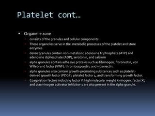 Platelet and coagulation disorder | PPTX