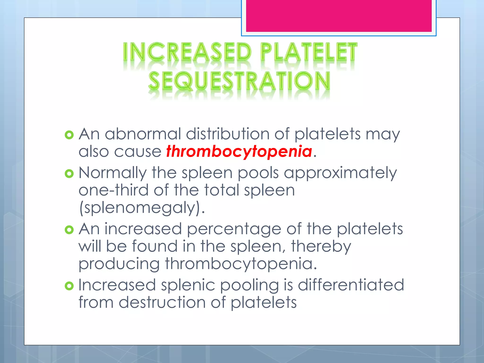 Platelet disorders | PPT