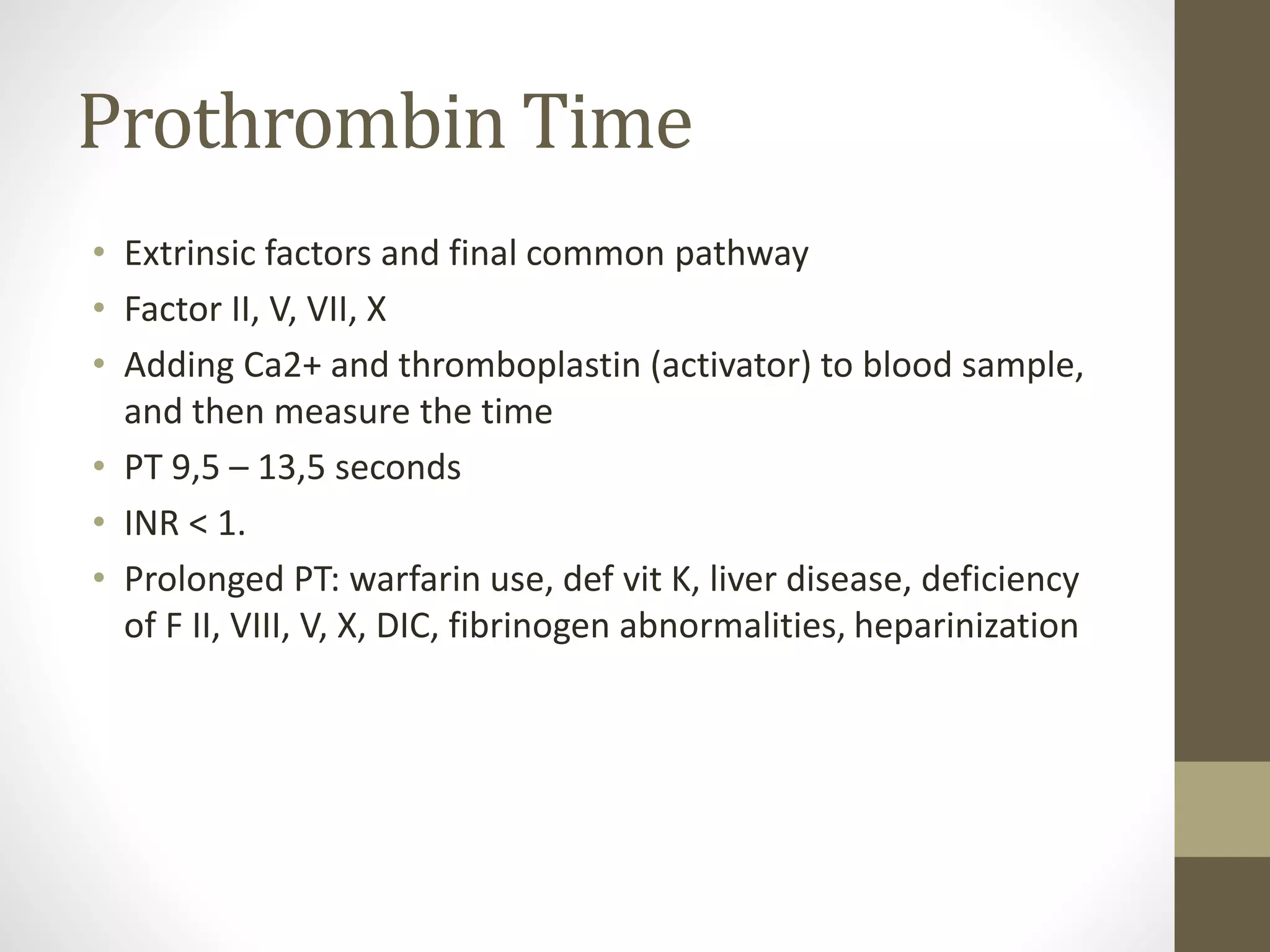 Platelets, coagulation system | PPTX