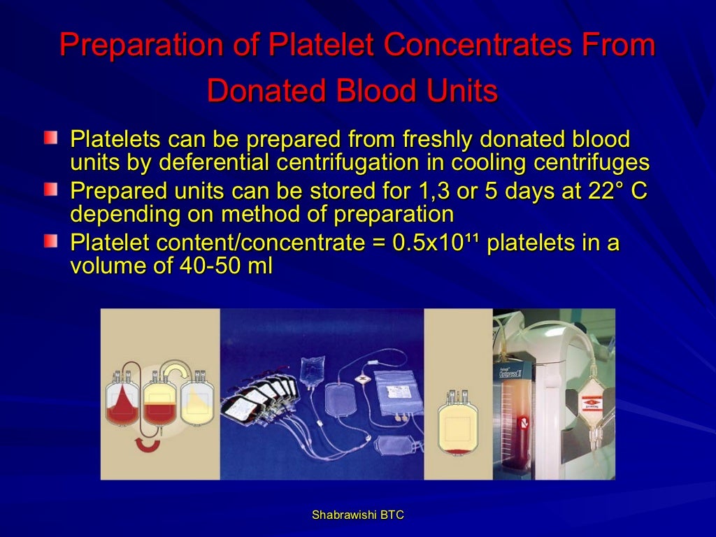 Platelet transfusion