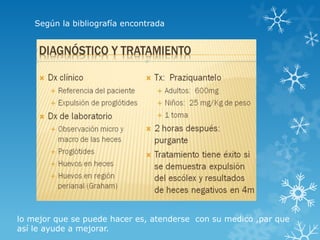 lo mejor que se puede hacer es, atenderse con su medico ,par que
así le ayude a mejorar.
Según la bibliografía encontrada
 