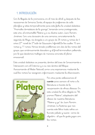 3
1. INTRODUCCIÓN
Con la llegada de la primavera, en el mes de abril, y después de las
vacaciones de Semana Santa, el equi...