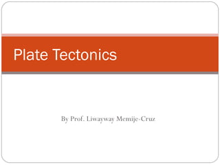 By Prof. Liwayway Memije-Cruz
Plate Tectonics
 