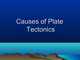 Causes of PlateCauses of Plate
TectonicsTectonics
 