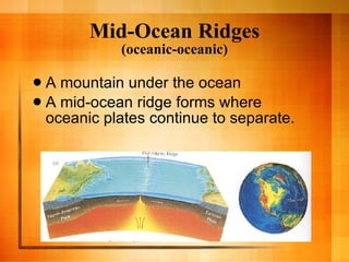 Volcanic Ridge Ocean Plate tectonics, earthquake, volcano, plate boundaries | PDF