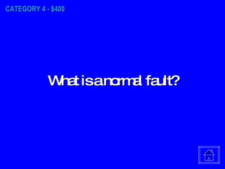 CATEGORY 4 - $400 What is a normal fault? 
