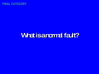 What is a normal fault? FINAL CATEGORY 