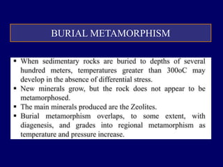 BURIAL METAMORPHISM
 