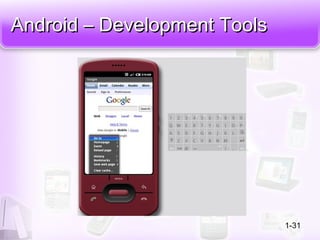 Android – Development ToolsAndroid – Development Tools
1-31
 