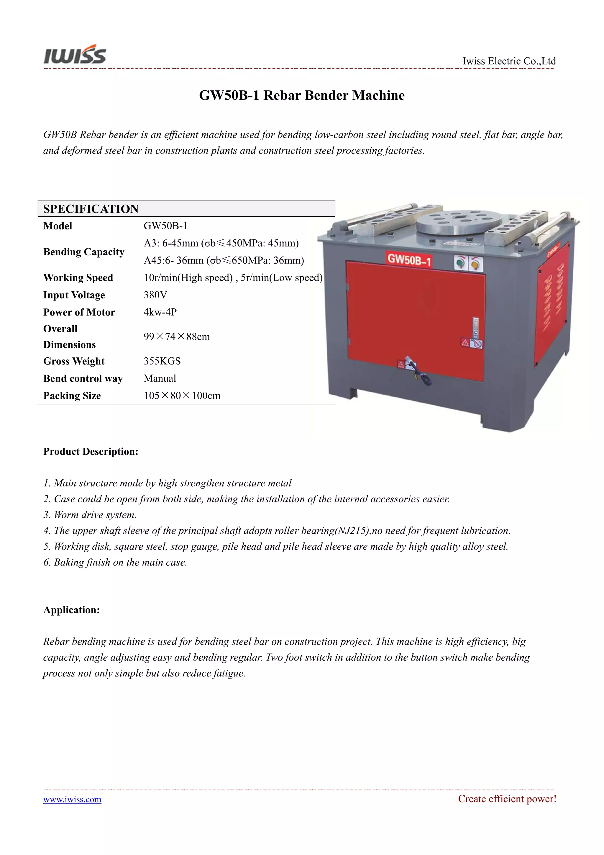 Platform Electric Rebar Cutting Machine and Rebar Bending Machine | PDF