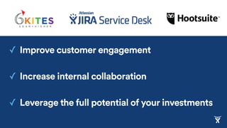 ✓ Improve customer engagement
✓ Increase internal collaboration
✓ Leverage the full potential of your investments
 