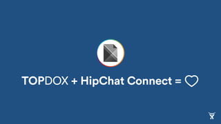 TOPDOX + HipChat Connect =
 