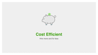 Cost Efficient
Hire more and for less
 