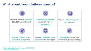 Platform as a Product: How to Delight Your Developers and Deliver Value for Your Customers