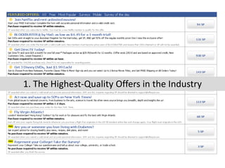 1. The Highest‐Quality Offers in the Industry
 