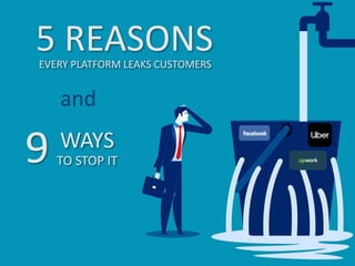 and
TO STOP IT
WAYS
9
EVERY PLATFORM LEAKS CUSTOMERS
5 REASONS
 