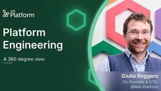 Platform Engineering - a 360 degree view | PDF
