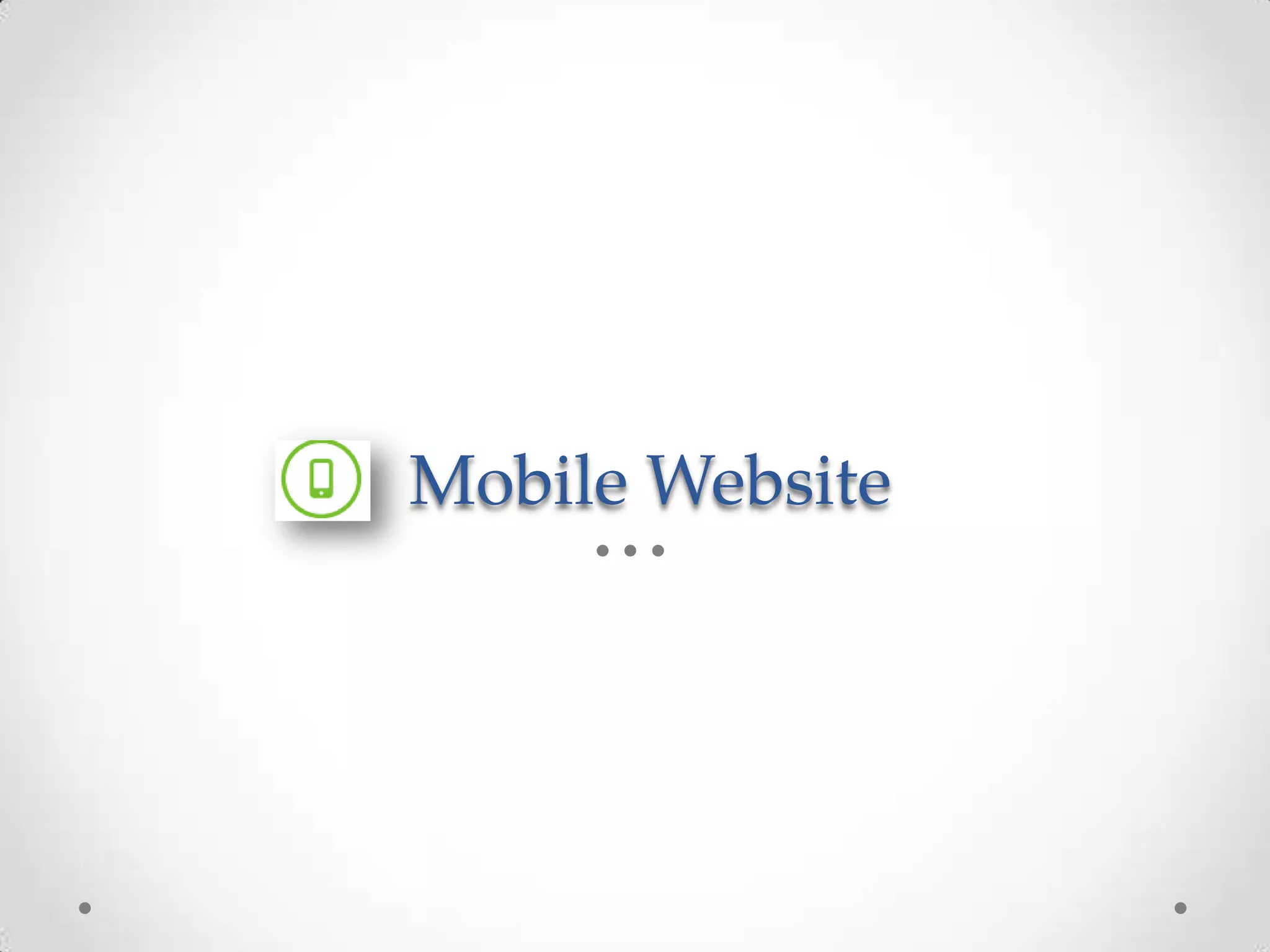 Mobile Website 